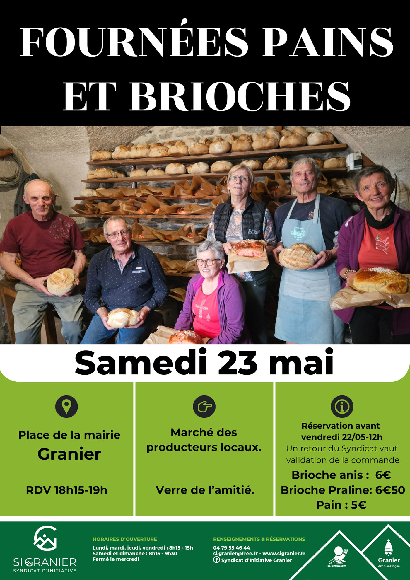 Fournées pains brioches - 23 mai 2026