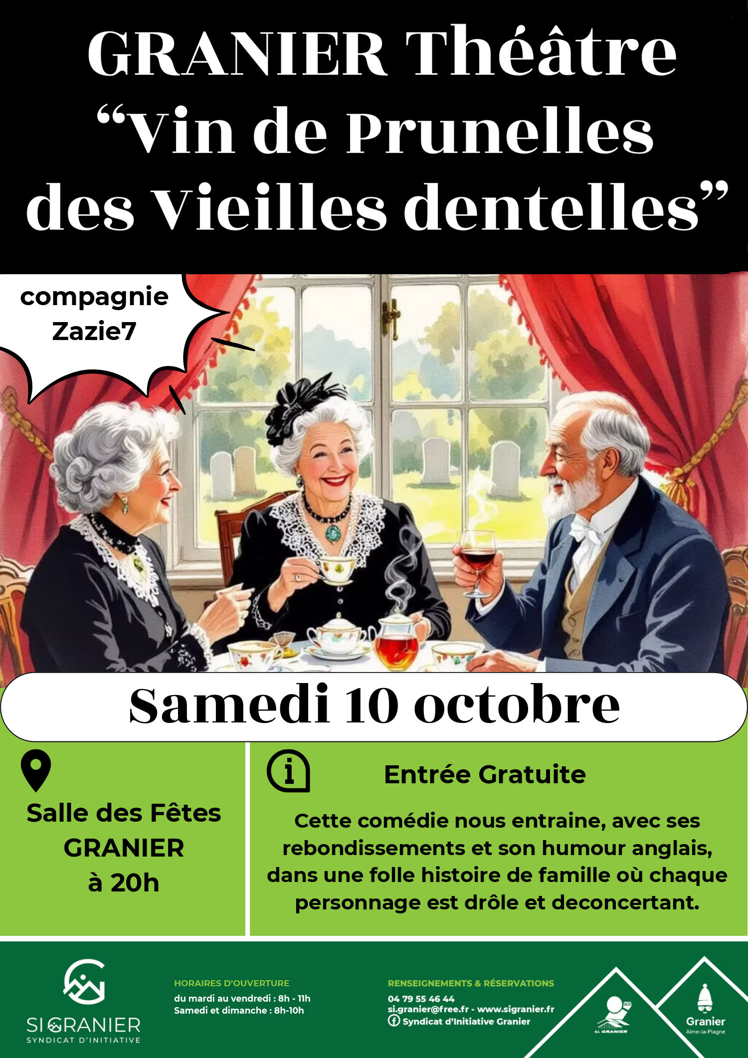 Théâtre « Vin de Prunelles des vieilles dentelles » Théâtre « Vin de Prunelles des vieilles dentelles »